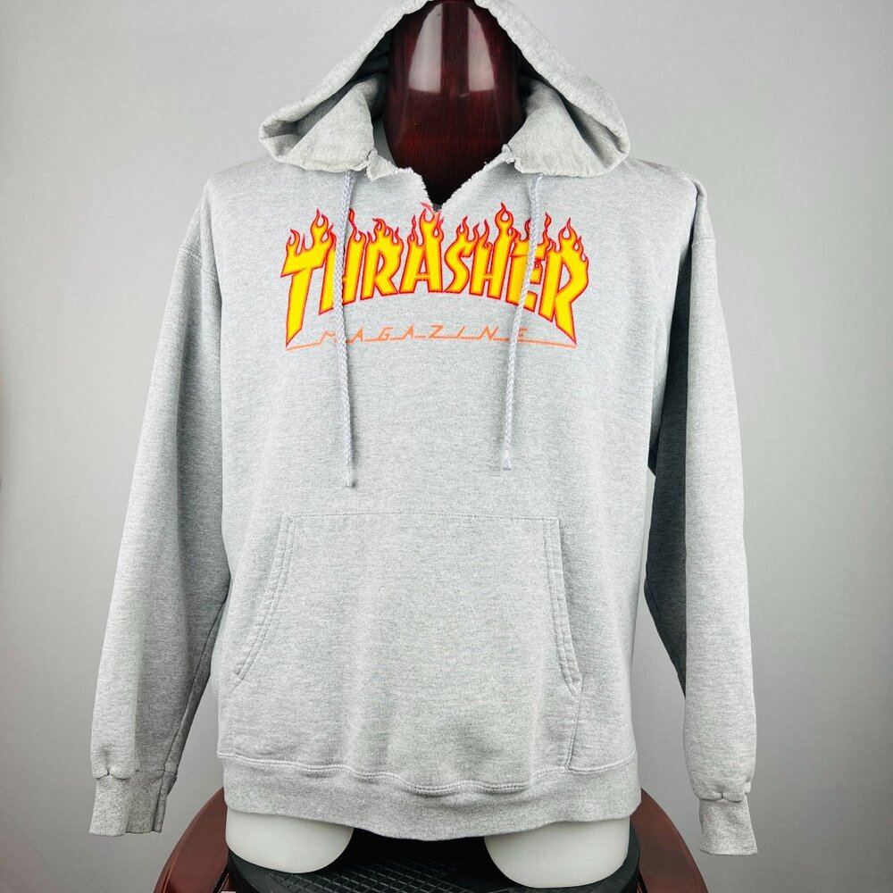 Thrasher Skating Magazine Pullover Hoodie Large Skateboard Fans